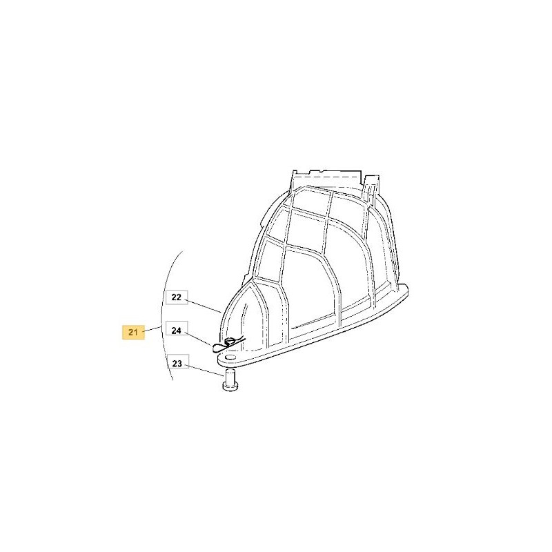 Obturateur déflecteur mulching tracteur tondeuse CASTELGARDEN - GGP  J 98 S HYDRO - 99900040/0 - 999000400