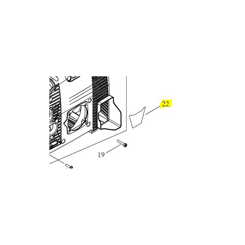 Etiquette ECHO, SHINDAIWA référence X547001670 - X547-001670