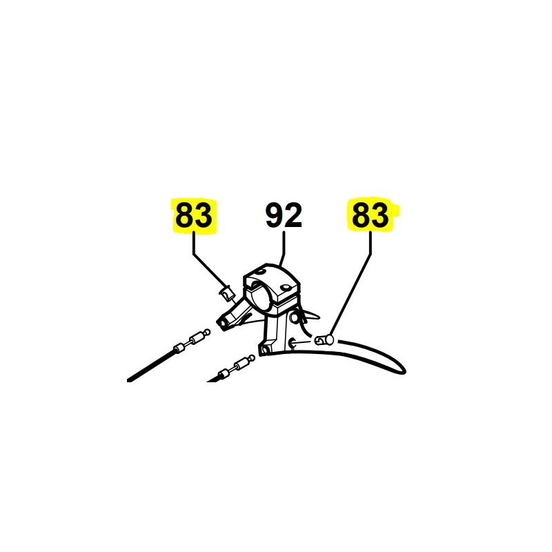 BARILLET CABLE  D8x15 PUBERT - STAUB - OLEO MAC 0307000001 - 12135