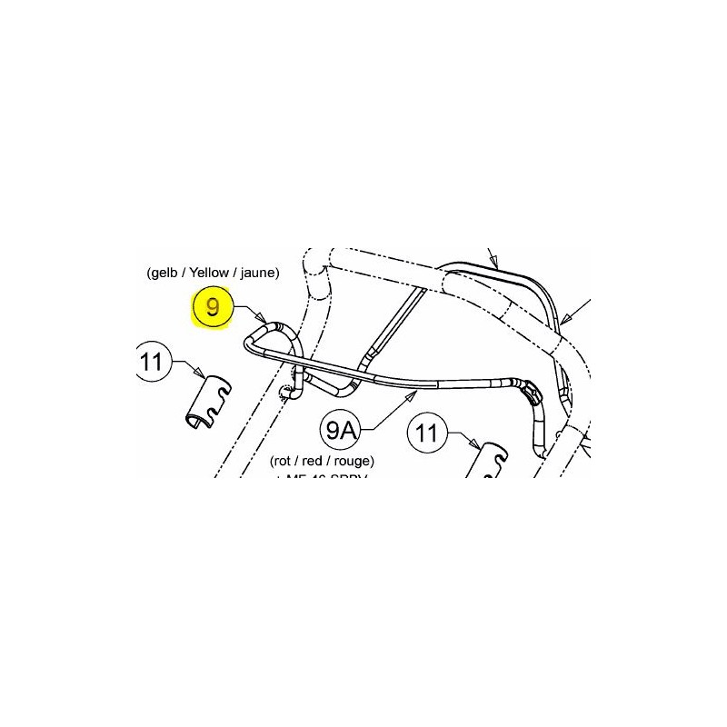 ETRIER FREIN MOTEUR JAUNE MTD 747-05573716