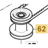 INTERMEDIATE BELT PULLEY - 1137-0003-01 - 387605015/0 - GGP - CASTELGARDEN - STIGA