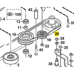 COURROIE TRANSMISSION STIHL 61557042110 - 6155-704-2110 - 6155 704 2110