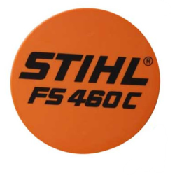 PLAQUE MATRICULE FS460C STIHL 41479671509 - 4147-967-1509 - 4147 967 1509 - 41479671545 - 4147-967-1545 - 4147 967 1545