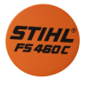 PLAQUE MATRICULE FS460C STIHL 41479671509 - 4147-967-1509 - 4147 967 1509 - 41479671545 - 4147-967-1545 - 4147 967 1545