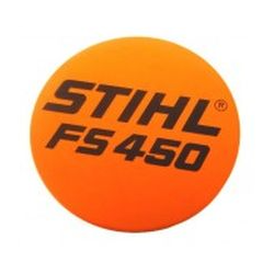 PLAQUE SIGNALETIQUE FS 450 STIHL 41289671506 - 4128-967-1506 - 4128 967 1506