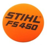 PLAQUE SIGNALETIQUE FS 450 STIHL 41289671506 - 4128-967-1506 - 4128 967 1506