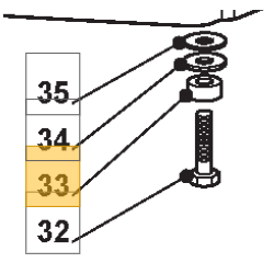 ENTRETOISE JANTE AV PLASTIQUE - 125160041/0 - GGP - CASTELGARDEN - STIGA