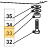 ENTRETOISE JANTE AV PLASTIQUE - 125160041/0 - GGP - CASTELGARDEN - STIGA