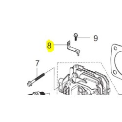 BRACKET MUFFLER SHIELD RV170 PUBERT - STAUB - OLEO MAC 0001210316 - 18006-Z030110-0000