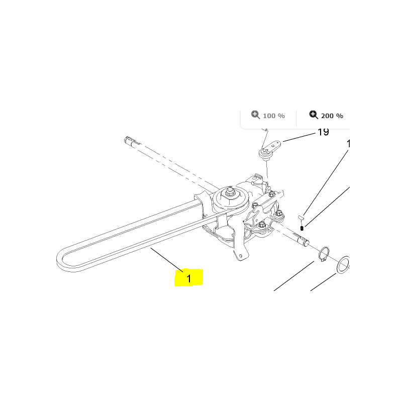 COURROIE DE TRACTION TORO - 612652 - 612-652