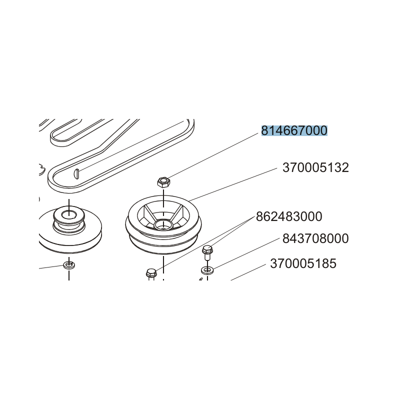 ECROU M10x1 UNI 5587 CL:8 ZNT SP.10 ( K ) EUROSYSTEMS 00814667000