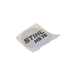 PLAQUE SIGNALETIQUE HS 75 STIHL 42269671510 - 4226-967-1510 - 4226 967 1510