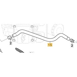 FUEL TUBE GGP - CASTELGARDEN - STIGA - ALPINA - MOUNTFIELD 118551606/0