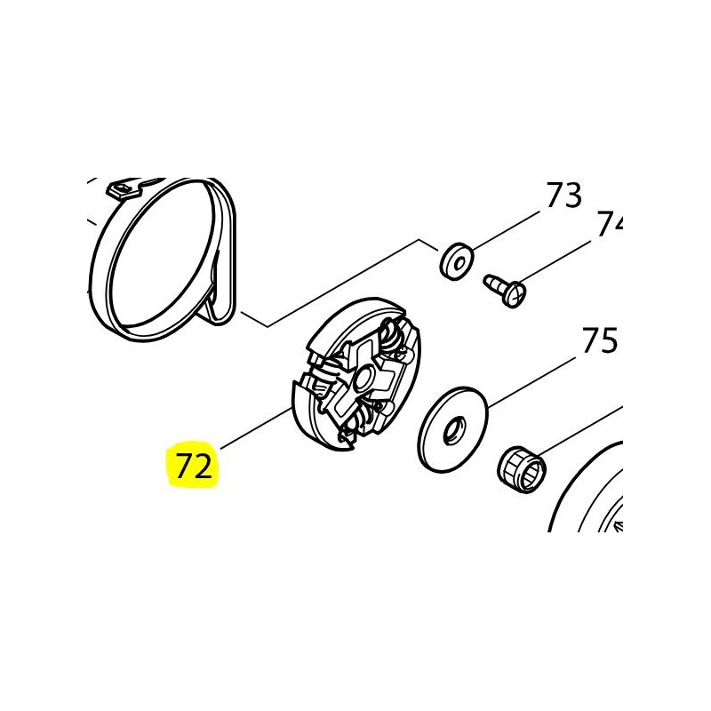 EMBRAYAGE CPL MAKITA - DOLMAR 168391-6