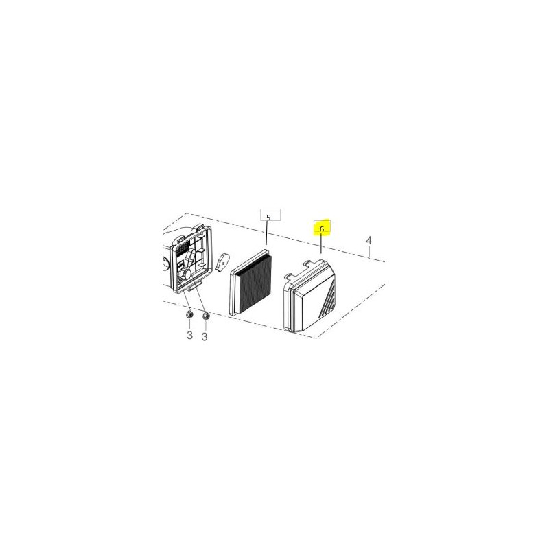 CAPOT  FILTRE  RV170 PUBERT - STAUB - OLEO MAC 0001210025 - 17100-Z030210-0000