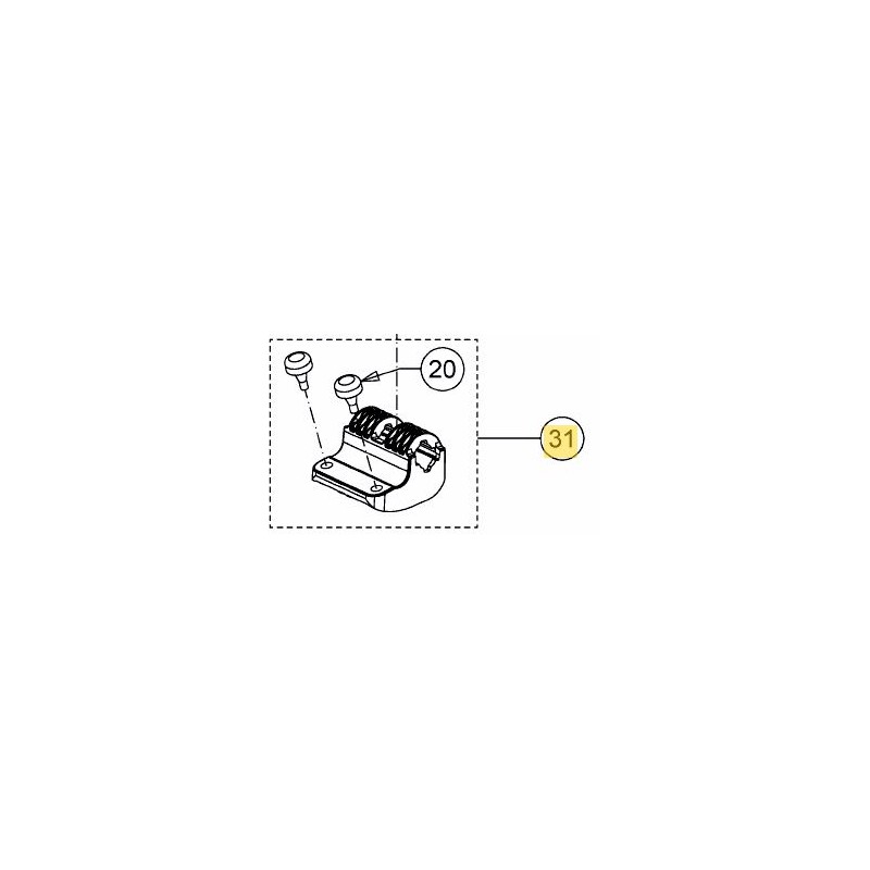 BUTEE BASSE DE HAUTEUR DE MTD 753-11397 - 622-00782A