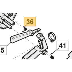 TRIGGER TORSION SPRING - 118802562/0 - GGP - CASTELGARDEN - STIGA