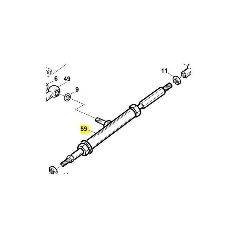 VERIN DE COMPENSATION HYDROSTATIQUE GIANNI FERRARI 0190001182 - 01.90.00.1182