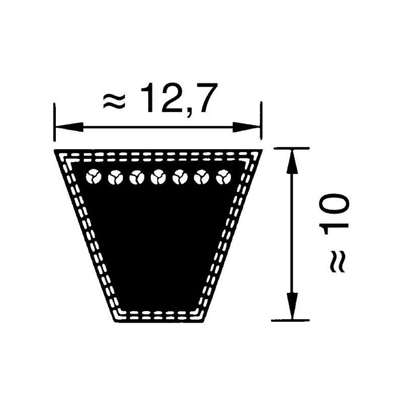 courroie-lisse-trapezoidale-mitsuboshi-spa1210