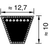 courroie-lisse-trapezoidale-mitsuboshi-spa1210