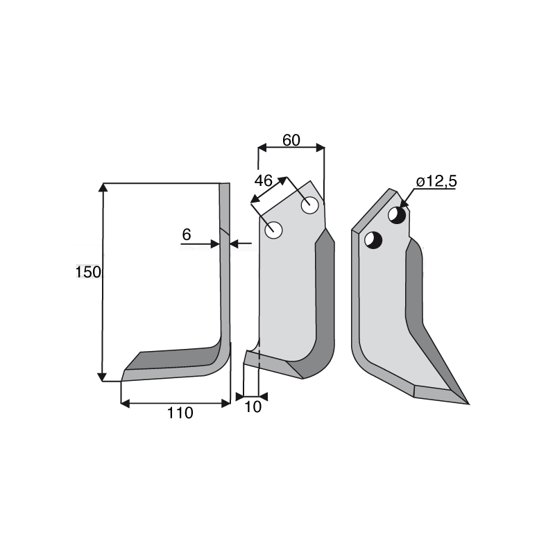 COUTEAU FRAISE GAUCHE MURATORI 12000401