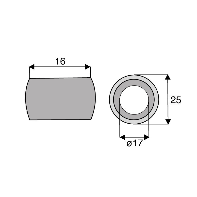 bague-entretoise-couteau-broyeur-desvoys-16-mm-diametre-17-mm