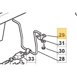 BELTGUIDE FIXING CLAMP J 98 - 1136-1247-01 - 325774299/0 - GGP - CASTELGARDEN - STIGA