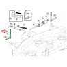 Fusée de roue de jauge avant gauche John Deere AM137395, 48C, 54C, 62C