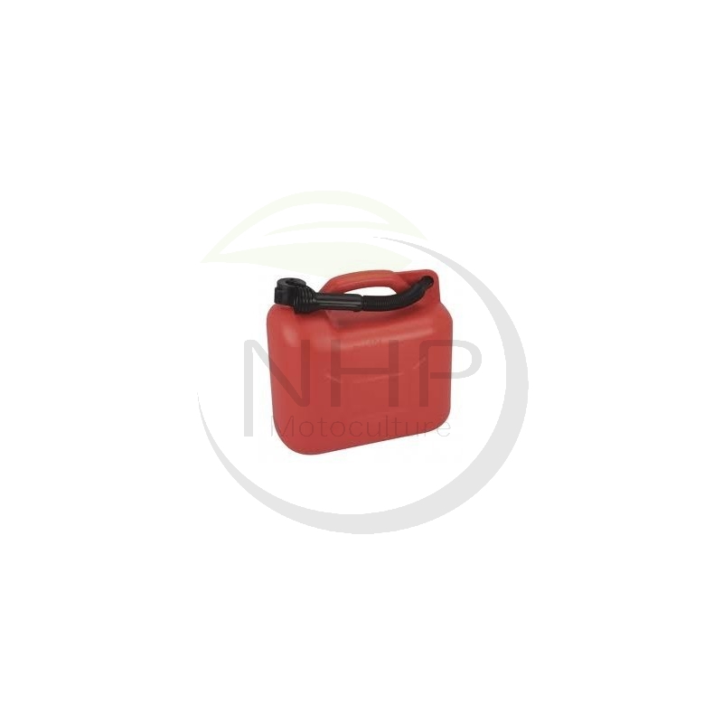 Jerrican essence en plastique avec bec verseur Rouge 20 L