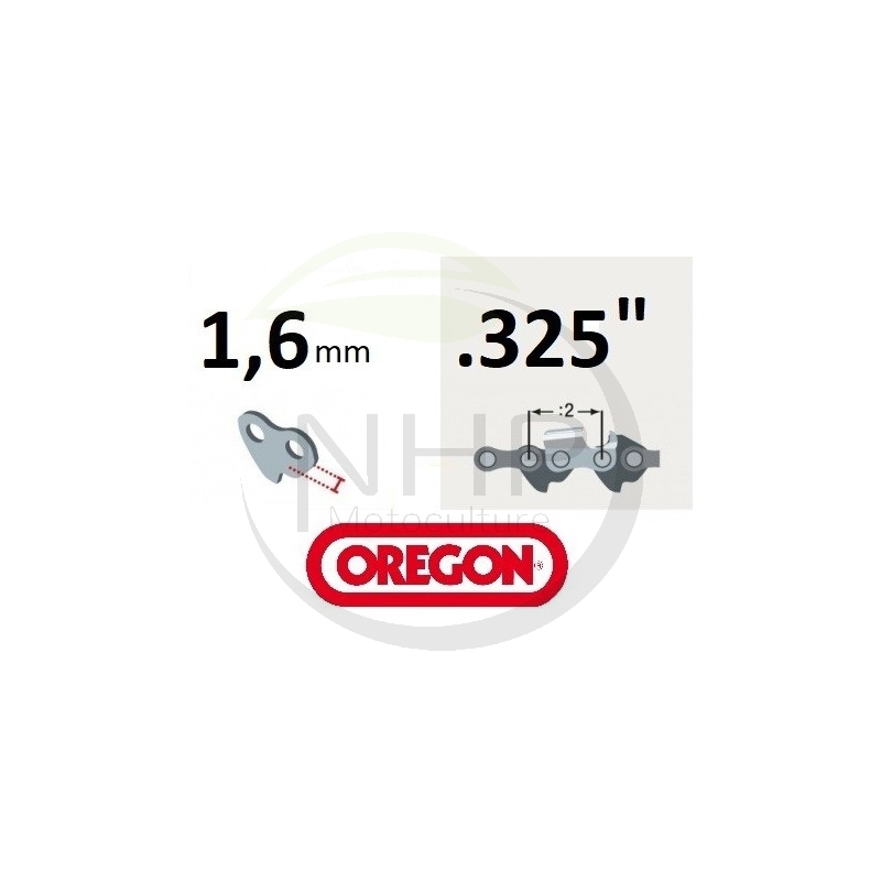 Chaîne tronçonneuse OREGON controlcut - 25AP064E, pas 1/4, jauge 050, 1.3 mm, 64 maillons entraineurs