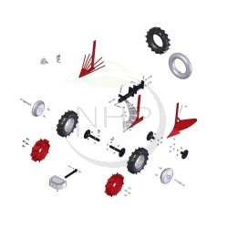 Kit complet motobineuse, motoculteur PUBERT, STAUB, OLEO MAC, STERWINS 8000020119