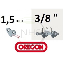 Chaîne de tronçonneuse OREGON 73PX070E, 73LPX070E, 73DP070E, 73DPX070E, pas 3/8, jauge 1.5mm, .058, 70 maillons, 70 entraineurs