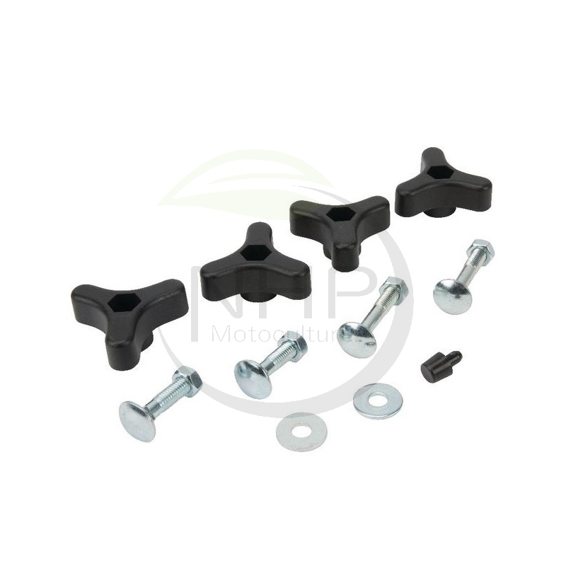 Kit visserie brancard tondeuse GGP, CASTELGARDEN, GGP, 381008692/0, 3810086920, 381008691/0