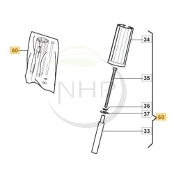 Sachet visserie volant GGP, CASTELGARDEN, STIGA, ALPINA 384180219/0, 3841802190, 127840055/0, 1278400550