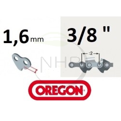 Chaîne tronçonneuse OREGON 75LPX093E, 75PX093E, 75DPX093E, 75DP093E, pas 3/8, jauge 0.063, 063, 1.6 mm, 93 maillons, 93 entraine