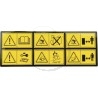 6 PICTOGRAPHS WARNING LABEL - 14361553/0 - 114361553/1 - GGP - CASTELGARDEN - STIGA