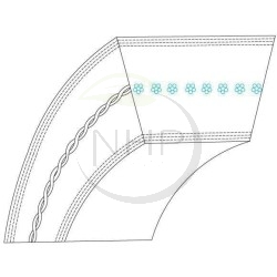 COURROIE VARIATEUR TRANSMISSION TRACTEUR TONDEUSE MTD 754-04285 - 75404285