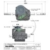 Boitier transmission tondeuse EMAK 66070017-D, 66070017D