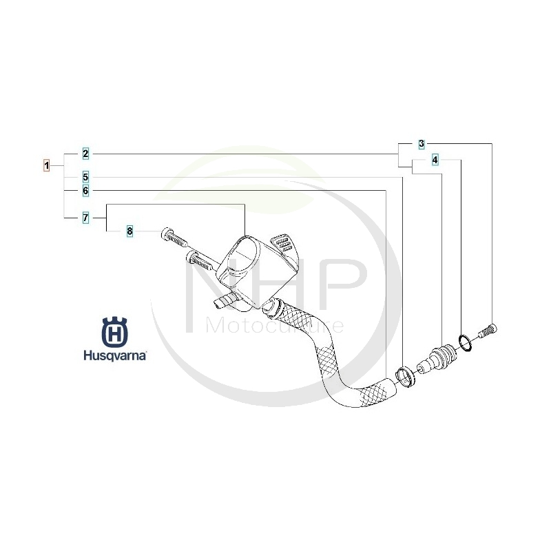 RACCORD EAU DISQUEUSE HUSQVARNA K750 - K760 - K960 - K970 - K1260 - 505095501