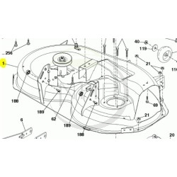 PLATEAU DE COUPE TRACTEUR TONDEUSE HUSQVARNA 583765901 - 5837659-01 - 584927501 - 5849275 01