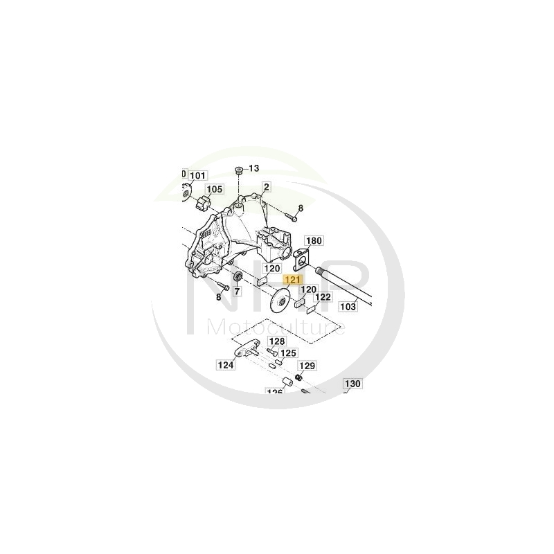 Disque de frein Castelgarden, GGP, Stiga, 118870101/0, 1188701010