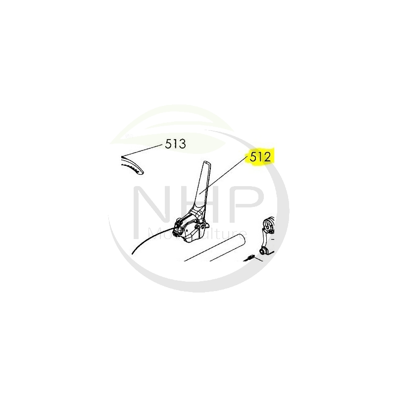 MANETTE COUPE CIRCUIT MOTEUR PUBERT - STAUB - OLEO MAC 0307010046 - K308060020