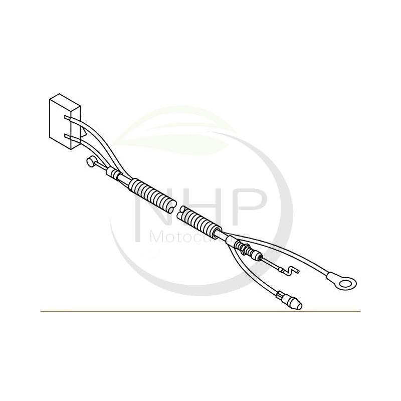 Cable manette accélérateur souffleur ECHO, SHINDAIWA référence V043000062, V043000061, V043-000062, V043-000061