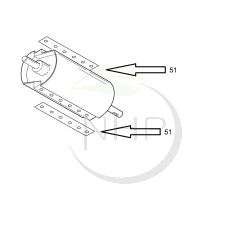 Cale de reglage couteaux pour broyeur de vegetaux Jo Beau M500, M50051