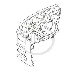 Carter châssis tronçonneuse Husqvarna T540I XP coté embrayage, 596 95 36-01, 5969536-01, 596953601