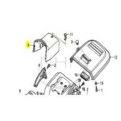 Couvercle autoportée et tracteur tondeuse HONDA HF2417 référence 80251-VK1-013, 802541VK1013