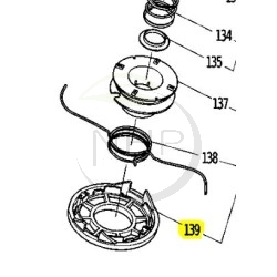 CACHE BOBINE INFERIEUR MAKITA - DOLMAR DA00000646