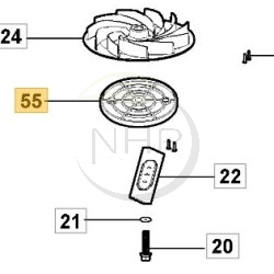 T300 Li 20 CUTTING HEIGHT SPACER GGP - CASTELGARDEN - STIGA - ALPINA - MOUNTFIELD 118811465/0