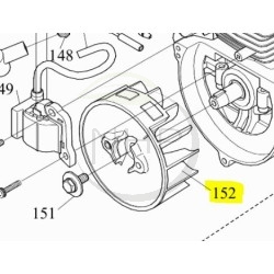 VOLANT MAGNETIQUE MAKITA - DOLMAR 319205-4