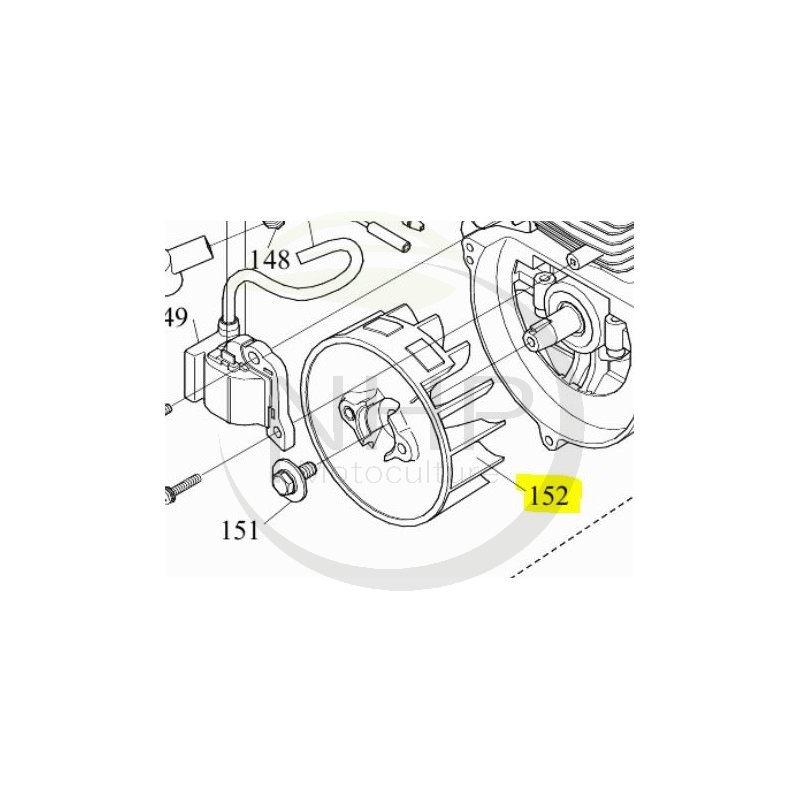 VOLANT MAGNETIQUE MAKITA - DOLMAR 319205-4